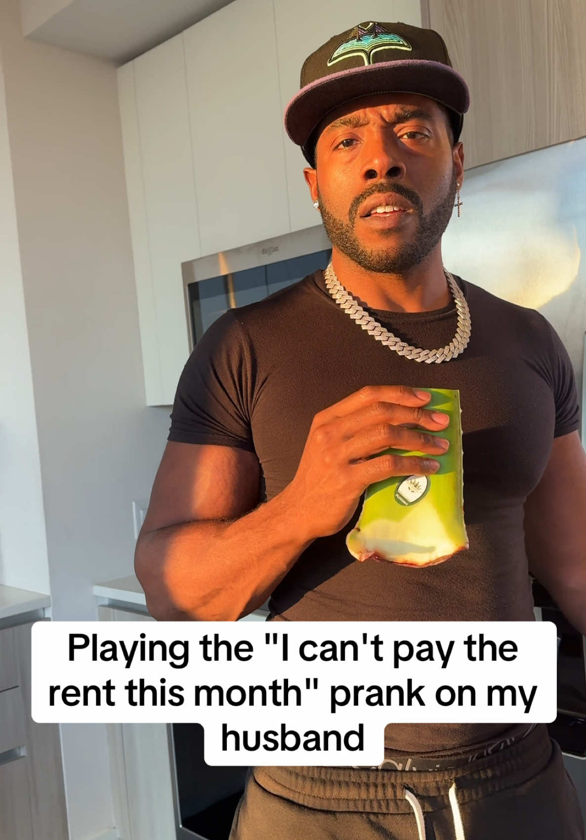 Honey, I can't pay the Rent this month, his reaction took me out! 😂 #prank #fyp #money #house #couplegoals 