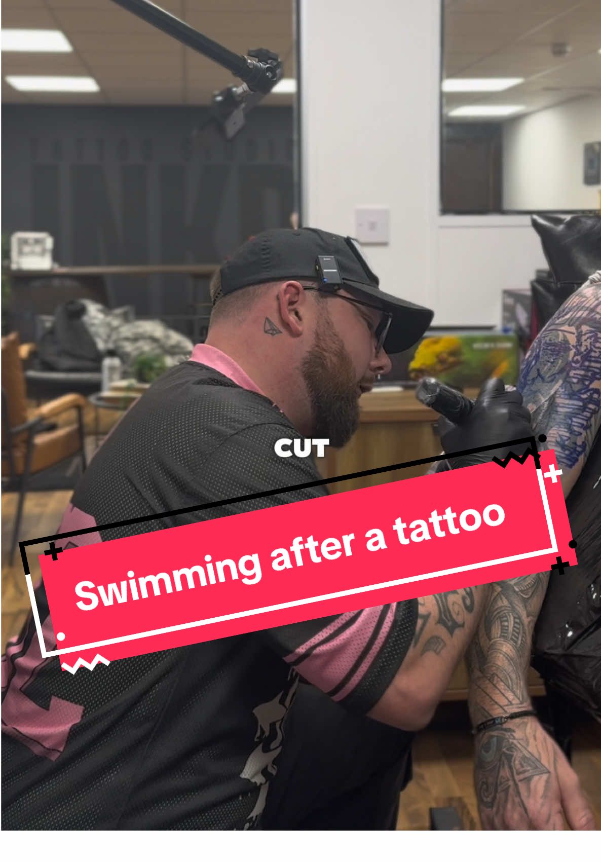 Can I go swimming after a tattoo?  #tattooartist #artistsoftiktok #tattooideas #tattoosleeve #tattootiktok 