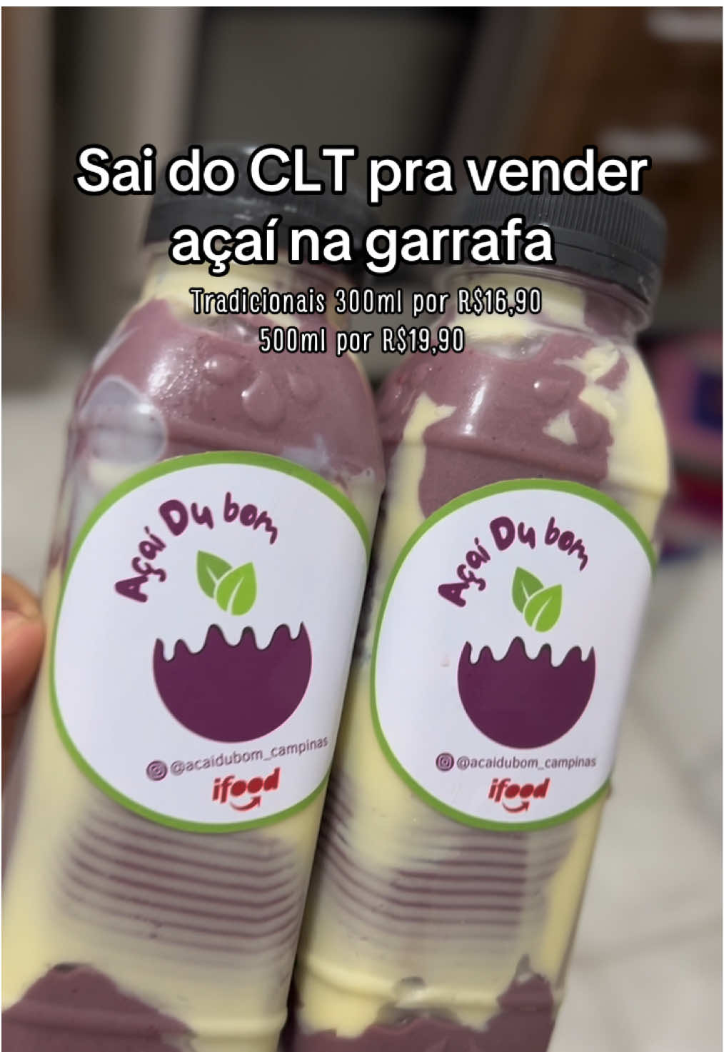Sai do CLT pra vender açaí na garrafa 🩷 #garotasapoiamgarotas💝🎀✨️ #acainagarrafa #empreendedorismofeminino #empreendedorismo 