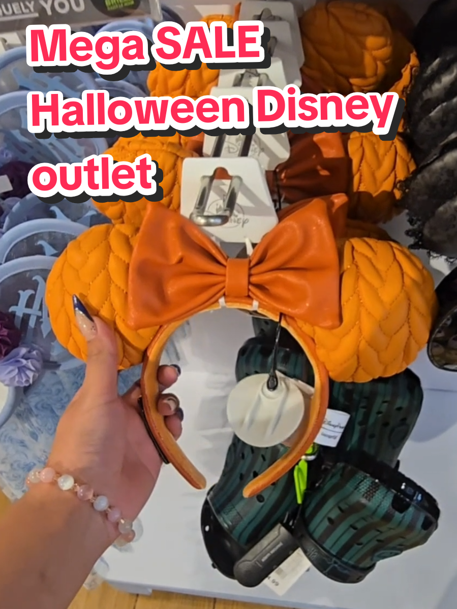 Guys RUN to the Disney outlet for last minute Halloween Disney finds!! $22 ears and 40% off Halloween finds!! Follow for more Disney merch updates ✨️✨️ - discounted disney merch #disneyoutlet  #disneyadult #disneymerch  #disneymerchandise  #disneymerchfinds 