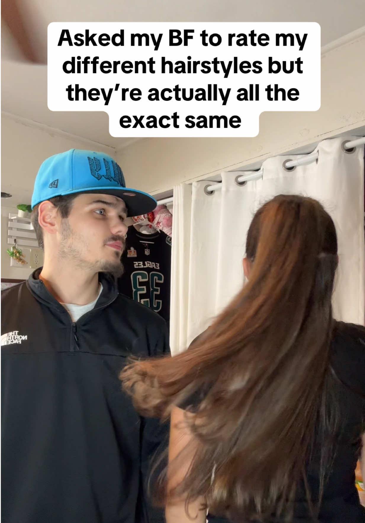 please stay till the end to see how he reacted 😅😅😳 @Ryan and Maeve @Maeve Arena  #harmlessprank #coupleprank #Relationship #comedyvideo #couplegoals 