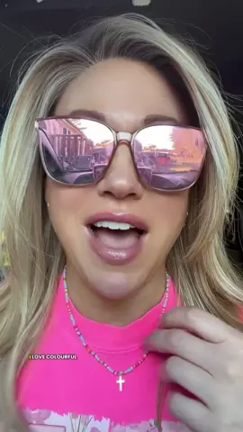 Colorful Beaded Cross Necklace @VENOCO 