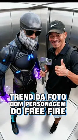 🔥 Nova trend do Free Fire! 🧍‍♂️+🎮 Quer fazer sua foto com o personagem do FF do seu lado? Eu te ensino agora 😎 Assiste até o fim e salva pra fazer a sua 👇 #FreeFire #TrendFreeFire #FreeFireEdit #FreeFireBrasil #FFBR   