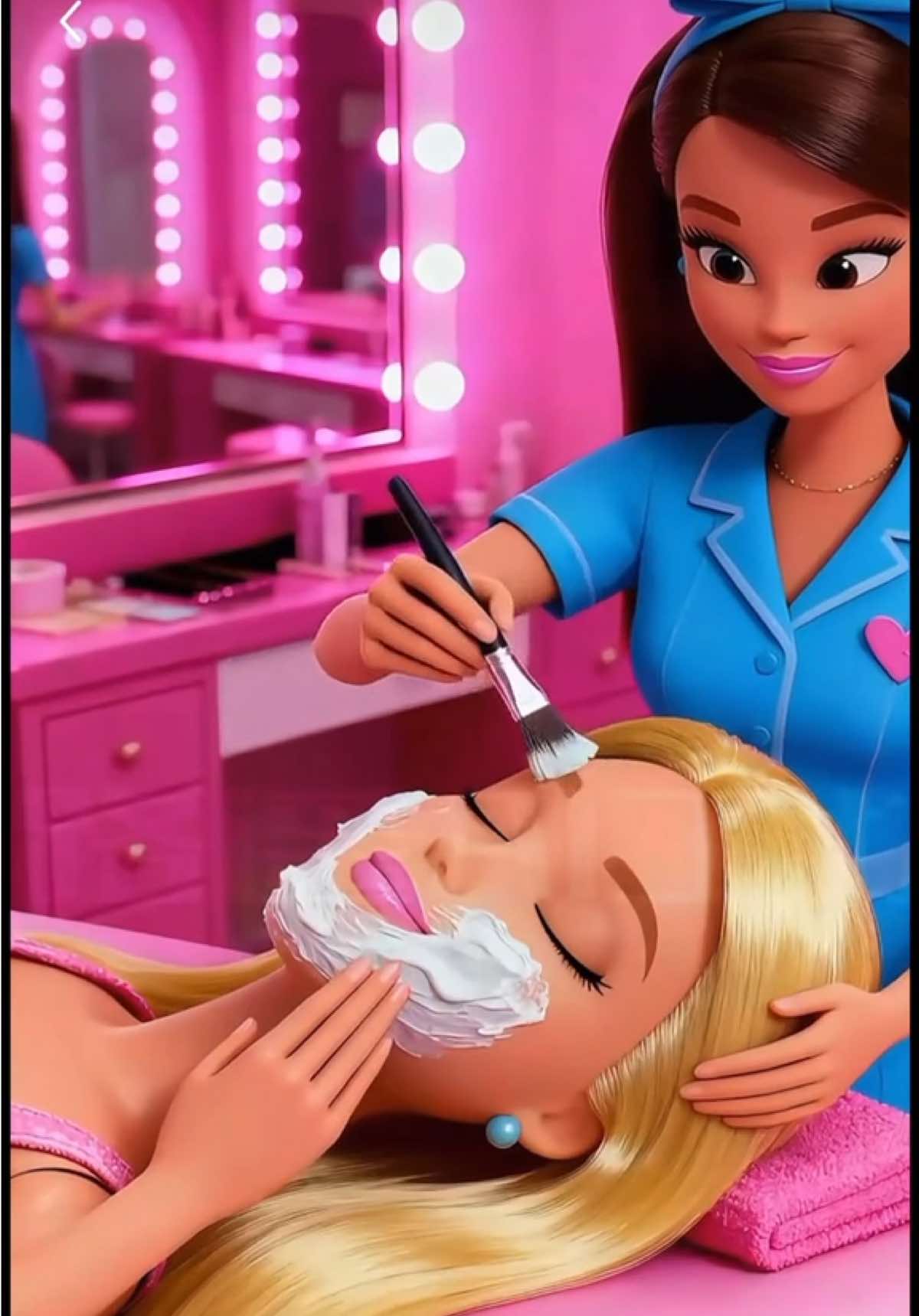 BARBIE va al SPA cada vez más para verse más LINDA 💕😍💋#barbie #spa #barbiegirl #doll #dolls 