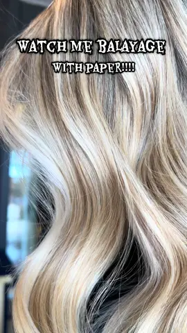 Omg I’m wild I am balayaging with paper today. Also this video is filled with all of my top balayage tip and how to be successful #balayage #balayagehair #blondebalayage #hairtok #denverhairstylist 
