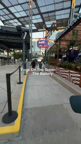 Monday reset = Free Yoga 🧘🏾‍♀️  #dayinthelife #thingstodoinatlanta #at #thebatteryatlanta #yogaflow 