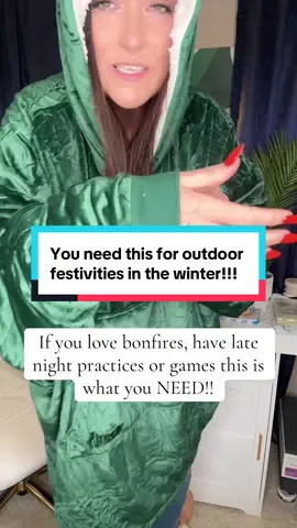 This is the OG the @The Comfy this is the one you want for outside festivities in the winter!!!! #comfyclothes #blanket #hoodie #sportsmom 