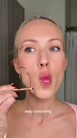 natural contouring technique 🖤 #makeuphacks #contouring #makeupcontour 