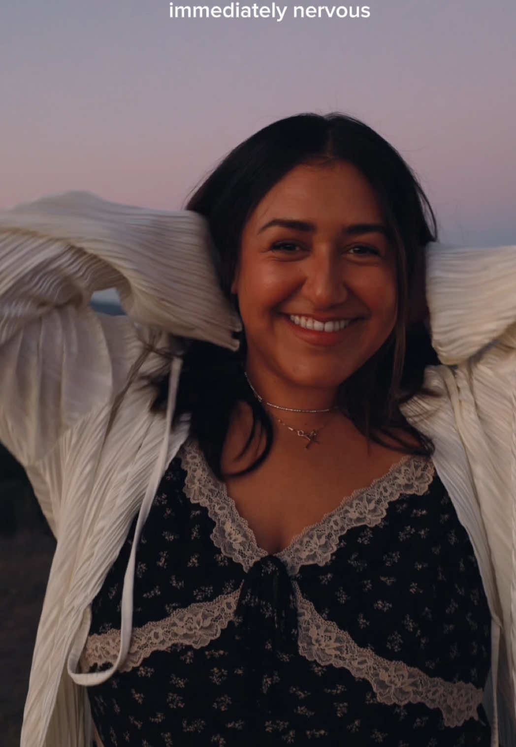 jokes aside- we love a man who doesn’t let fly aways ruin the shot! my blue collar bf is quickly becoming my new videographer lol he’s doing great 💜  #boyfriend #imjustagirl #photography #funny #sunset 