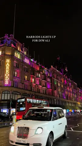Harrods lights up for Diwali, the Festival of Lights 🪔 #Diwali #happydiwali #harrods #london #fyp @Harrods 