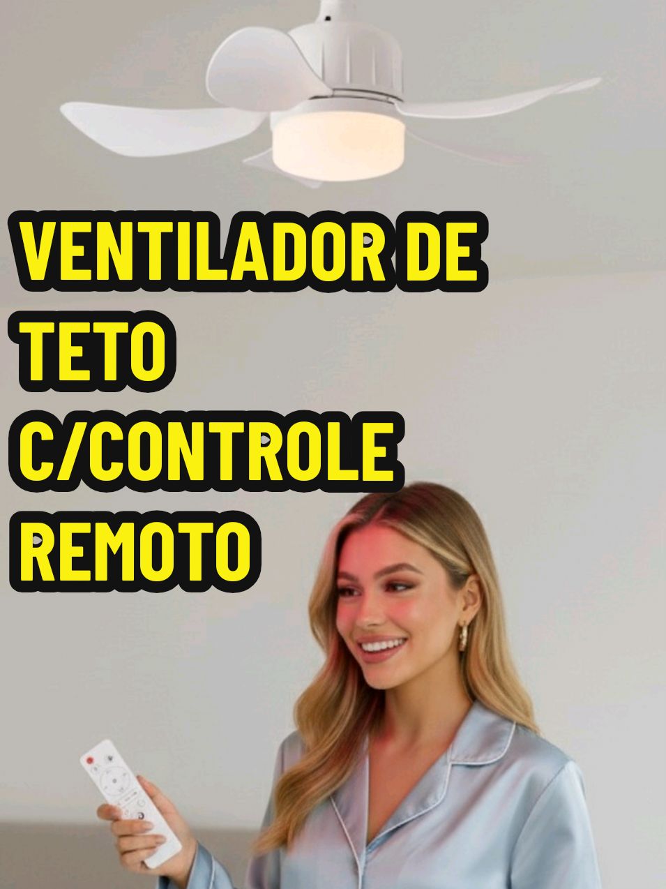 Transforme o seu ambiente com o ventilador de teto mais silencioso e moderno! 🌬️💡 Controle remoto, 3 velocidades e luz de LED, perfeito para qualquer cômodo. Aproveite a promoção e leve o seu agora! ✨  #ventiladordeteto  #confortoemcasa  #ventilador  #viraliza  #tiktokshop  @Milena Campos @Milena Campos @Milena Campos 