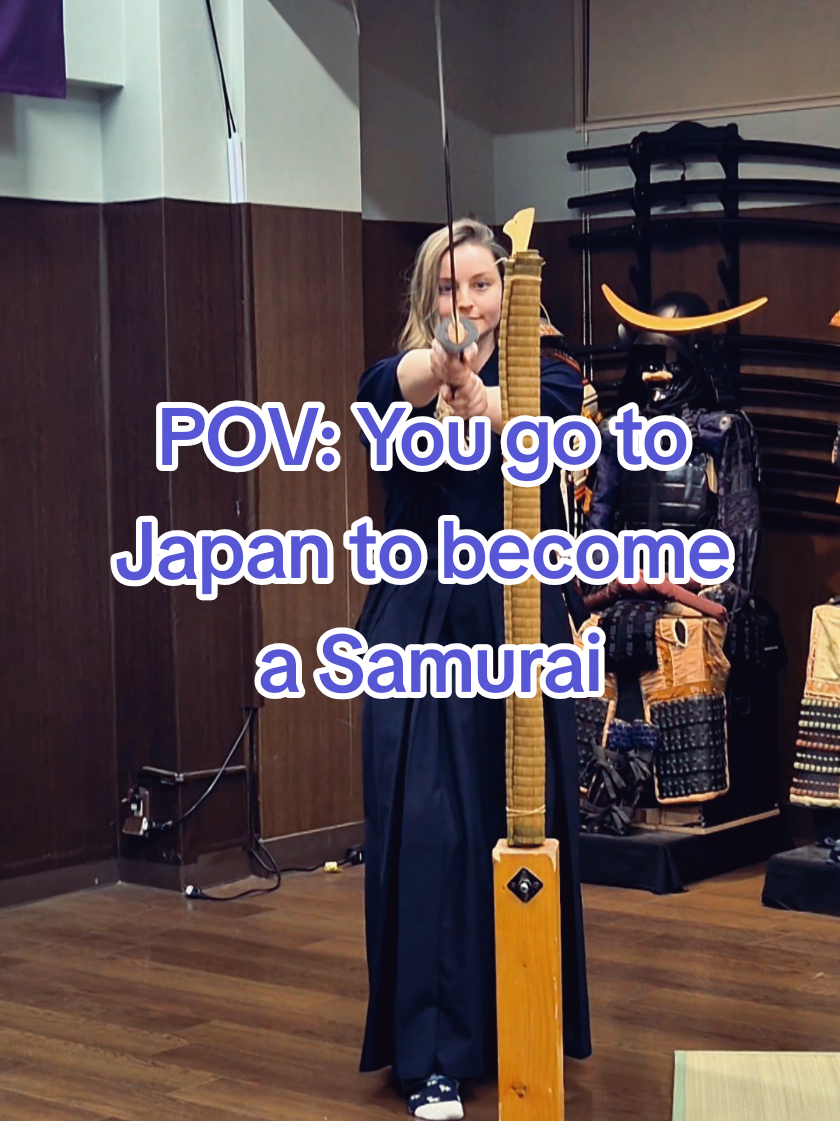 POV: You go to Japan to become a Samurai. Now or Never. Samurai Theater Tokyo, authentic and traditional Japanese experience booked through Klook. Trained by two sword masters at Yokoteramachi, Shinjuku City, Tokyo. #nowornever #japan #japantravel #samurai #klook 