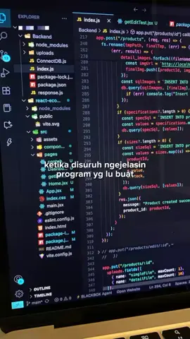 Jadi ya kayak gitu, tinggal di gini in. #coding #fyp #programming #webdevelopment 