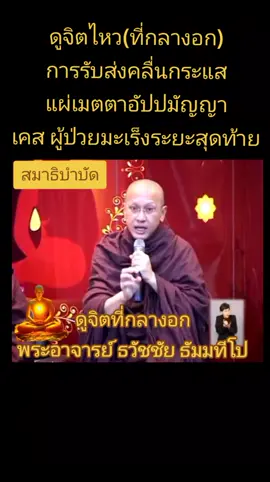 ขั้นตอนการดูจิตที่กลางอก (พระอาจารย์ธวัชชัย ธมฺมทีโป) 1. การค้นพบจิต - หงายมือทั้ง 2 ข้าง วางบนหัวเข่าสูดลมหายใจเข้าช้าๆ ลึกๆ ผ่อนลมหายใจออกเบาๆ ลงไปตรงกลางทรวงอก บริเวณลิ้นปี่ นิ่ง.. และสังเกตสักครู่หนึ่ง จะมีความรู้สึกเหมือนชีพจรเต้นอยู่ ตึ้บๆ วึ้บๆ (เกิด-ดับ) บางครั้ง รู้สึกแน่นๆ เหมือนเหนื่อยๆ หรือ รู้สึกว่างๆ อยู่ภายใน ก็ให้สังเกตความรู้สึกไว้ตรงนี้ด้วยอาการที่ผ่อนคลาย 2.เรียนรู้การรับ-ส่งกระแสเพื่อแผ่เมตตา - นำจิตไปรู้สึกที่มือทั้ง 2 ข้าง ค่อยๆยกมือขึ้น ระยะห่างกันเล็กน้อย นิ่ง.. สังเกตความรู้สึก จากนั้น ขยับมือเข้า - ออก ช้าๆ จะรู้สึกเหมือนแรงดึงดูด หรือลูกบอลพลังงาน ให้ส่งกระแสซึ่งกันและกัน โดยฝ่ายรับยกมือค้างไว้ ฝ่ายส่งขยับมือเข้า-ออก ส่งกระแสเข้าไป แล้วให้ผู้รับบอกความรู้สึกของกระแสที่รับได้ จากนั้น ผู้รับเปลี่ยนเป็นผู้ส่ง แล้วให้บอกความรู้สึกซึ่งกันและกัน ต่อมา เปลี่ยนรูปแบบการส่ง โดยฝ่ายรับ หงายฝ่ามือขึ้น ไม่ต้องเคลื่อนไหว ฝ่ายส่ง คว่ำมือลง ผู้ส่งน้อมกระแสจากจิตไปที่มือทั้ง 2 ข้าง ขยับมือขึ้น-ลงช้าๆ เพื่อสังเกตความรู้สึกที่ส่งไป แล้วบอกความรู้สึกซึ่งกันและกัน เช่น อุ่นๆ ร้อนๆ เหมือนแรงดึงดูด .. หนักๆ เวลาขยับมือเข้าใกล้ เบาๆ เมื่อยกมือออกห่าง ฯลฯ ฝ่ายรับเปลี่ยนเป็นฝ่ายส่ง ให้ส่งกระแสซึ่งกันและกัน 3.แผ่เมตตาอย่างสั้นๆ-จากจิต นึกถึงใครแผ่เมตตาไป “ให้มีความสุข” การแผ่เมตตาไม่มีประมาณ จากจิต น้อมบุญกุศลที่เราได้ทำแล้วในบัดนี้ แผ่ไปให้พ่อ-แม่ ครูบาอาจารย์ ญาติสนิท มิตรที่รัก นิ่งสักครู่หนึ่ง...เมื่อต้องการออกจากการแผ่เมตตา อย่ารีบลืมตา ให้ตั้งจิตภายในว่า “กลับ” แล้วสูดลมหายใจเข้าช้าๆ ผ่อนความรู้สึกลงมาที่จิต ... ที่มือ... ลงมาที่ขา สัก 2-3 ครั้ง แล้วค่อยๆ ลืมตา พระอาจารย์ธวัชชัย กล่าวต่อว่า เมื่อปฏิบัติได้ดังนี้แล้ว  ฝีกบ่อยๆ ก็จะทำไปเองเป็นอัตโนมัติ ไม่ว่าจะยืน เดิน นั่ง หรือนอน ทุกการเคลื่อนไหว  ให้สังเกตความรู้สึกที่จิต เห็นการเกิด-ดับภายในไปตลอดเวลา ศีล-สมาธิ-ปัญญา จึงเดินไปพร้อมกัน               #สมาธิบําบัด #สมาธิ #สมาธิภาวนา #สมาธิศาสตร์ #สมาธิจิต 