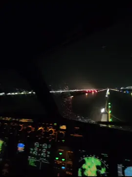 Night flight over the Arabian Sea 🌩️🌊🌩️🌊 #fyp 