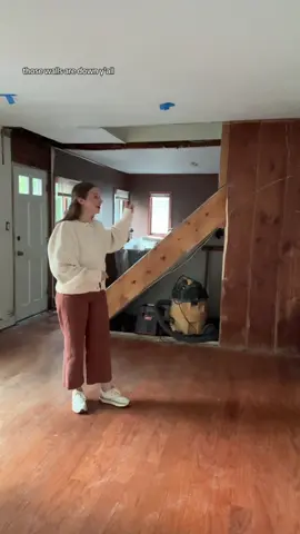 THE WALLS ARE DOWN, PEOPLE. THIS IS NOT A DRILL. #firsttimehomeowner #homerenovation #firsttimehomebuyer #firsttimemom #workingmom 