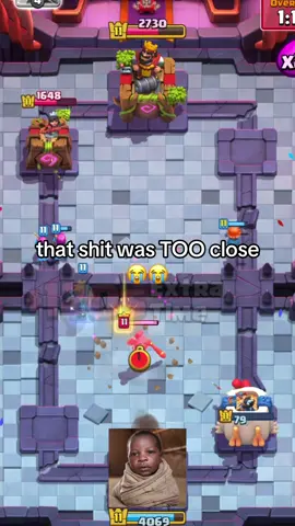 WHO is that on my king tower?????#clash#clashroyale #funny #relatable #ok 