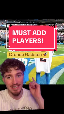 ADD THEM ASAP!! 🚀 #fantasyfootball #fantasyfootballwaiverwire #fantasyfootballweek8#greenscreen 
