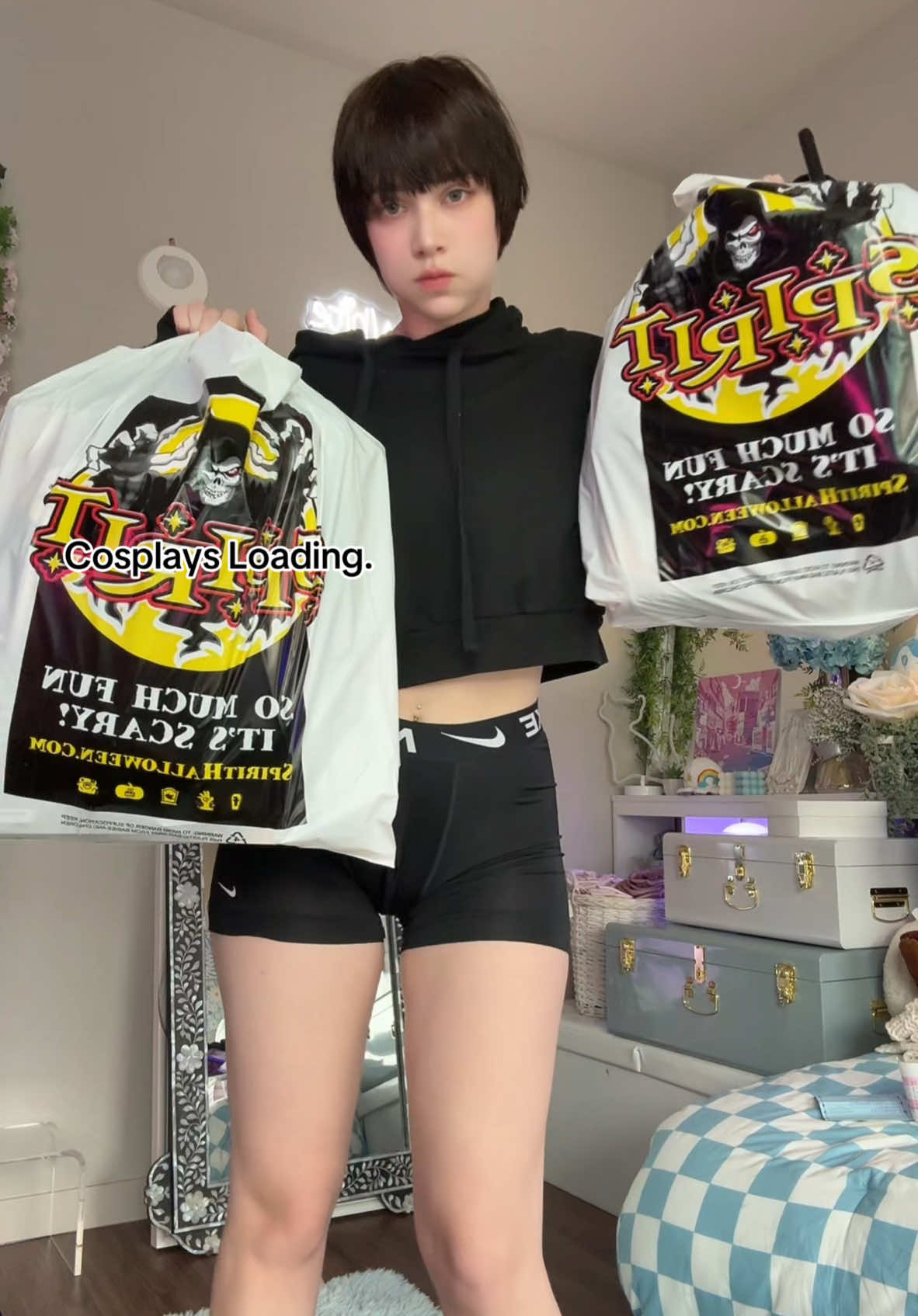 I got carried away lol 👻 #femboy #halloween 