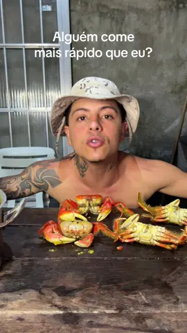 Desafio do carangueijo  #viral #caranguejo #comendo #desafio