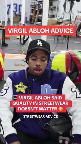 Jordan Bentley of HYPLAND shares Virgil Abloh advice on streetwear 👀 (via @austin babbitt) #virgilabloh #streetwear #advice #foryoupage #fyp 
