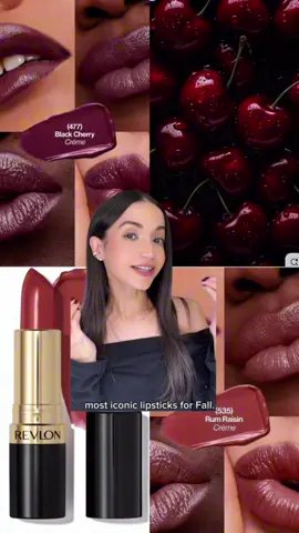 💋 Rum Raisin & Black Cherry — the Super Lustrous OGs Try these '90s icons NOW @Amazon  📹: @yeneviesantana | Blogger  #Revlon #affordablemakeup #90smakeup #lipstick