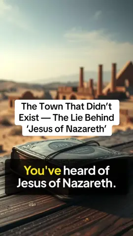 The Town That Didn’t Exist — The Lie Behind ‘Jesus of Nazareth’ The empire needed to rewrite a rebel into a saint. The Nazarenes challenged temple power — so Rome gave Jesus a hometown that didn’t exist. #thechurchfiles #deconstruction #christiantok #exvangelical #jesusofnazareth 