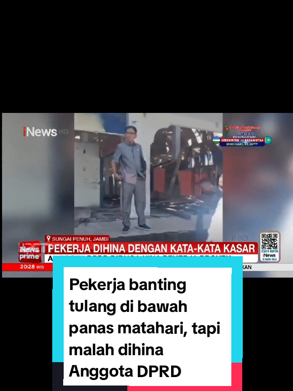 Pekerja banting tulang di bawah panas matahari, tapi malah dihina pejabat? 😡 Kasus dugaan penghinaan oleh anggota DPRD Kota Sungai Penuh bikin publik geram! #WakilRakyat #SungaiPenuh #DPRDKotaSungaiPenuh #AnggotaDRDDHinaPekerjaProyek #PasarBeringin 