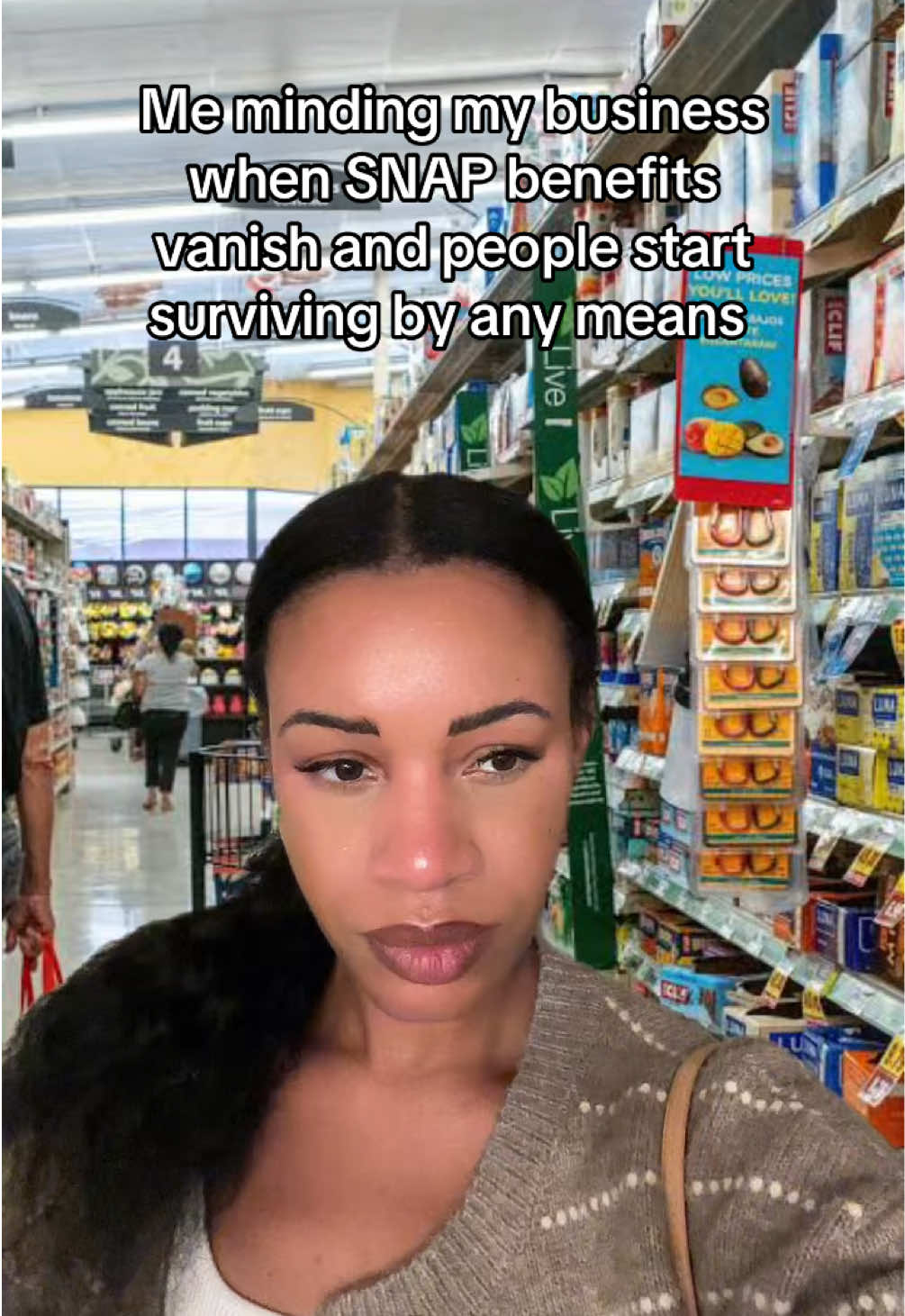 “I didn’t see anything” when it comes to people feeding themselves and their families 