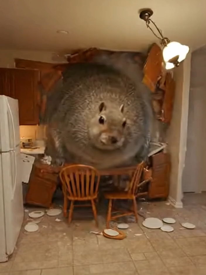 CHUNGUS SQUIRREL DESTORYS NEIGHBORHOOD #funny #pets #animals #chungussquirrel