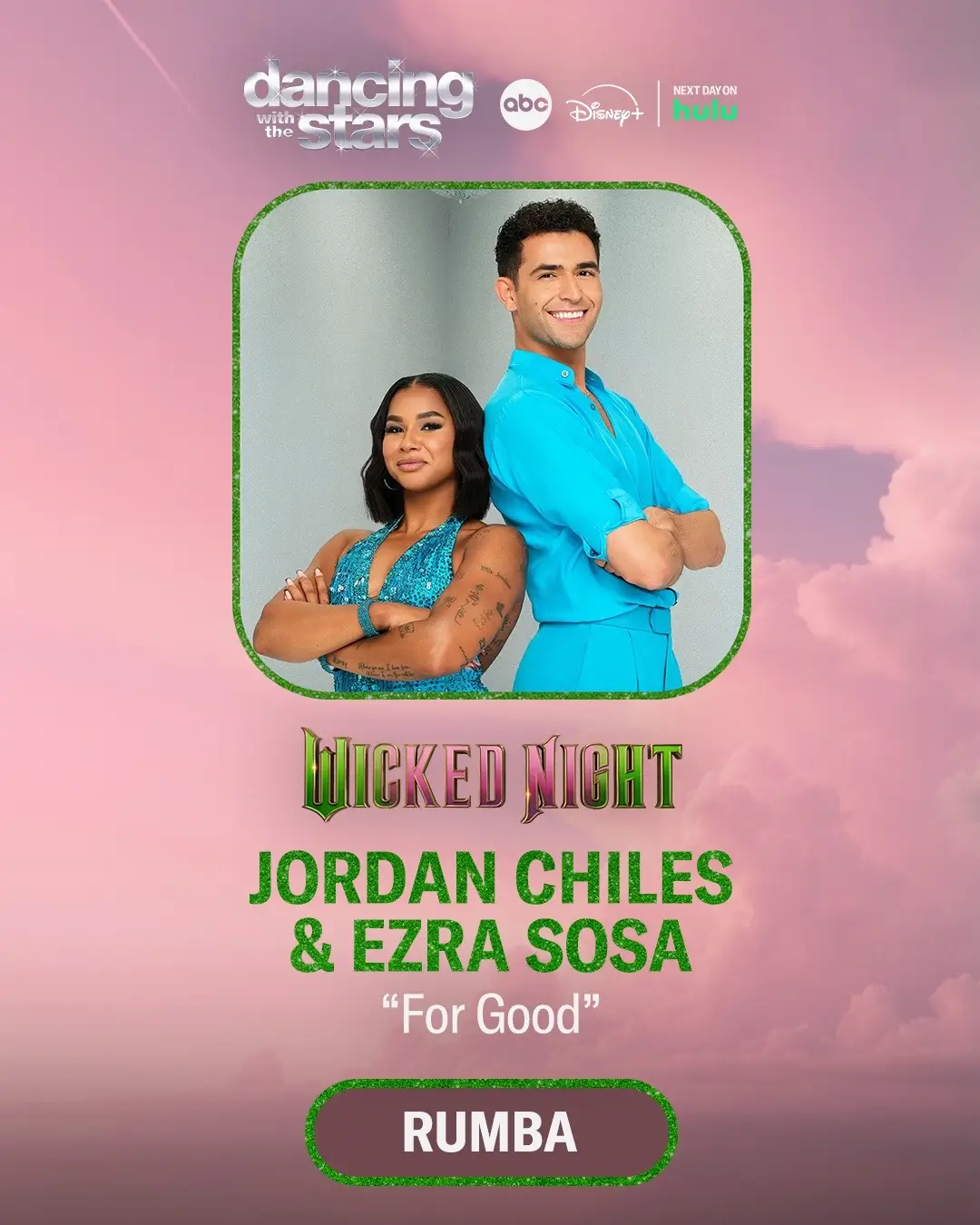 Hop into your bubble and travel to the ballroom for #WickedNight on #DWTS! 🫧 Watch LIVE TOMORROW at 8/7c on ABC and Disney+. Next day on Hulu.