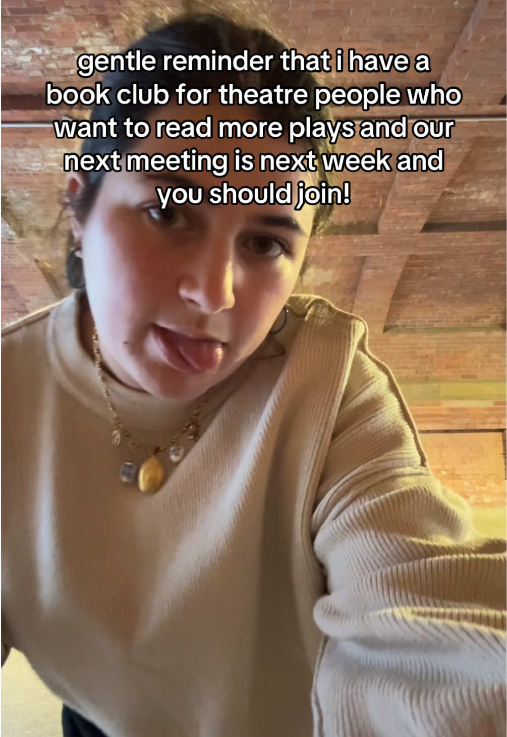 join my book club !!!! https://bit.ly/tgbc <3 #fyp #bookclub #theatre #play #theatrekid 