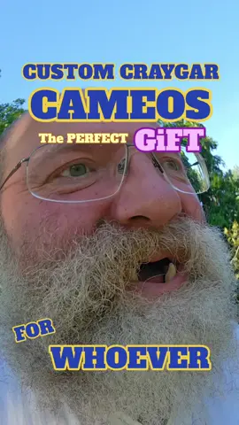 #craygarcameos  MOST CRAYGAR CAMEOS are about three minutes AND we spend AT LEAST an hour makin em. They're a great way to show you care, a great way to GET in SHAPE and STAY in SHAPE - CRAYGAR CAMEOs - OOO - OKLAHOMA OGRE OUTREACH  Shining a spotlight on DELiRiUM and DEMENTiA through comedy and music 🎹 CUSTOM CAMEOS 😂 MAKiNG MiRTH IN THE MiDST OF MADNESS ❤️