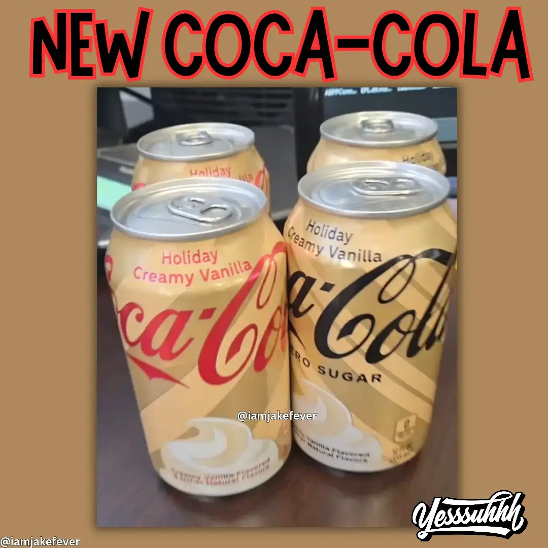 NEW HOLIDAY Creamy Vanilla Coca-Cola Flavor is coming this Winter.#cocacola #creamyvanillacocacola #jakefever 