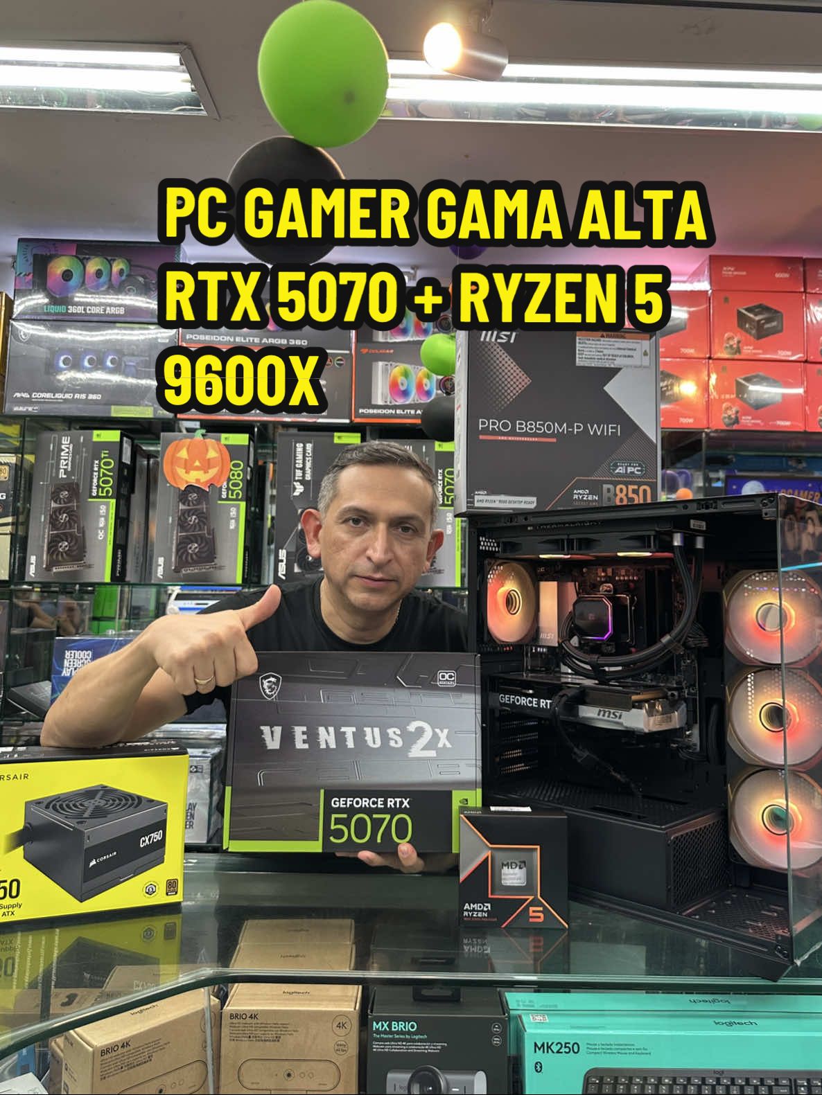 ⚡ PODER Y RENDIMIENTO EN UN SOLO EQUIPO ⚡ 💻 PC Gamer – $5.999.000 Prepárate para dominar cualquier partida con esta bestia: 🚀RTX 5070 🚀Ryzen 5 9600X 🚀Refrigeración líquida 240 🚀 32 GB de RAM 🚀1 TB de disco sólido 🚀Chasis Rymax i800 🔥 Rendimiento extremo, diseño brutal y listo para cualquier juego 📦 Envíos a toda Colombia 🇨🇴 📲 WhatsApp 3013922368 #MiPC #GamingLife #PCGamer #SetupGamer #RTX5070     