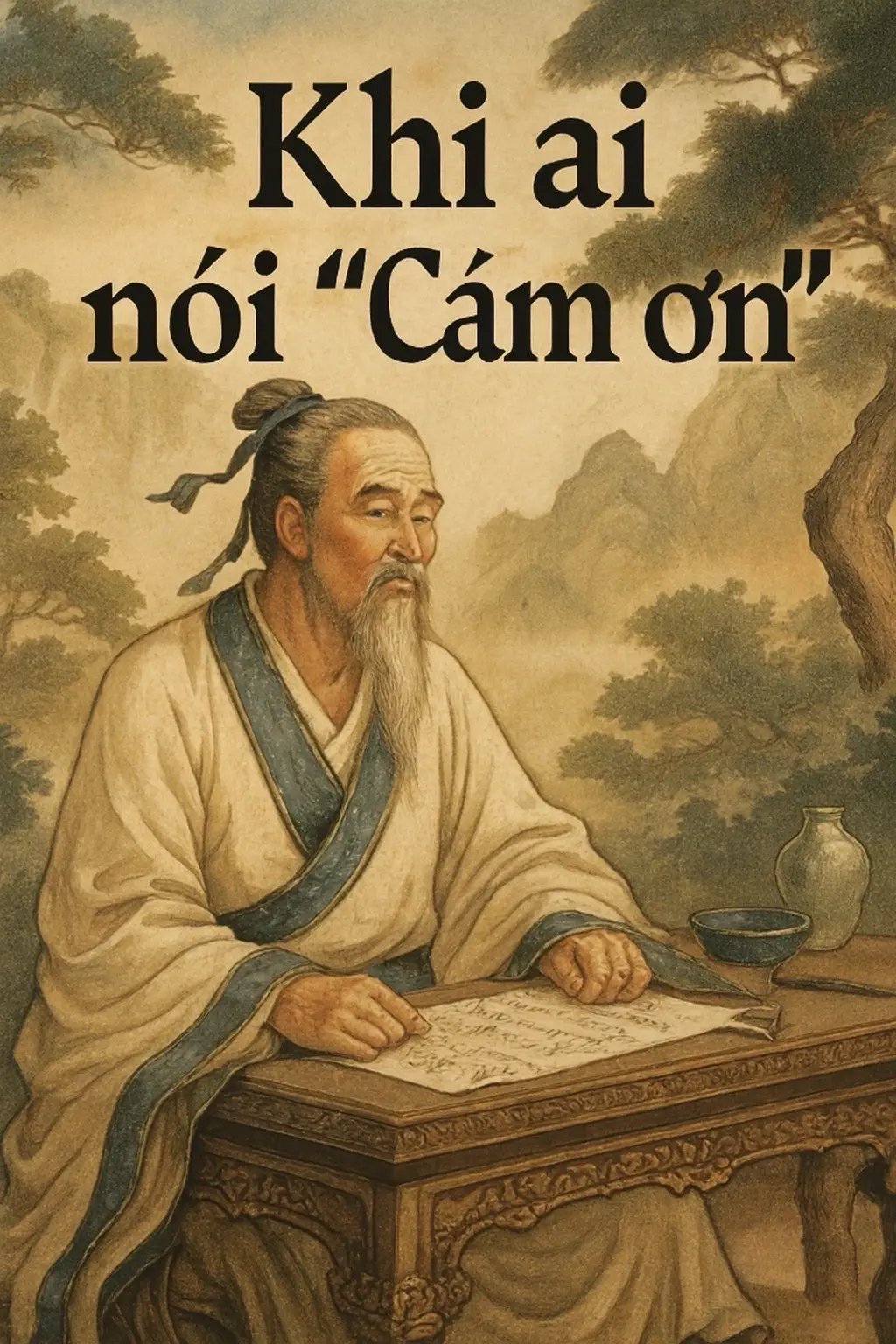 🪷 “Một lời ‘Cám ơn’… có thể hé lộ cả nhân cách.” 📜 Đừng vội đáp lại như mọi khi. Có những cách khiến người ta nhớ mãi. #tritue_hanhphuc #BookTok #phongcachcoxua #suyngamcuocsong #trietlyconhan 