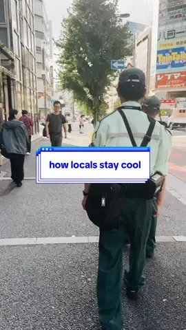 how people in japan survive the heat 🥵 #japan #hot #fashion