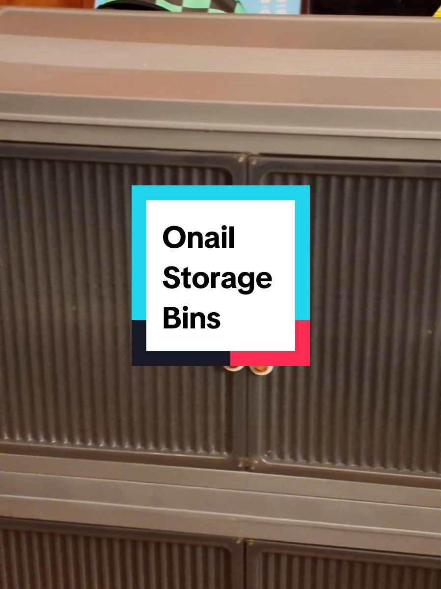 Onail has made me want to replace all my bins. They are bigger, heavy duty and looks so much better with the color. 🤩  #onail #storagebins #storagecontainers  #homestorage 