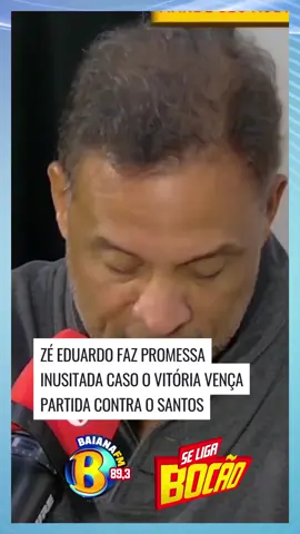 ‼️ O apresentador Zé Eduardo prometeu durante o Se Liga Bocão desta segunda-feira (20) que apresentará o próximo programa sem roupa caso o Vitória vença a partida contra o Santos no campeonato brasileiro.  📽 Acompanhe o programa em BNews TV no YouTube  #noticias #bnews #futebol 