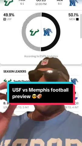 USF vs Memphis football #cfb #cfp #memphisfootball #usffootball #CollegeFootball 