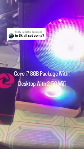 Replying to @Josh Walang Monitor na Order ko Boss Pero Pwede din with.  #inplay #intel #corei7 #desktop #computer 