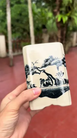 Chậu vuông men cổ#chaugomsubattrang #chaugomsubattrang #chaubonsaimini #chaucaycanh #chaucanh 