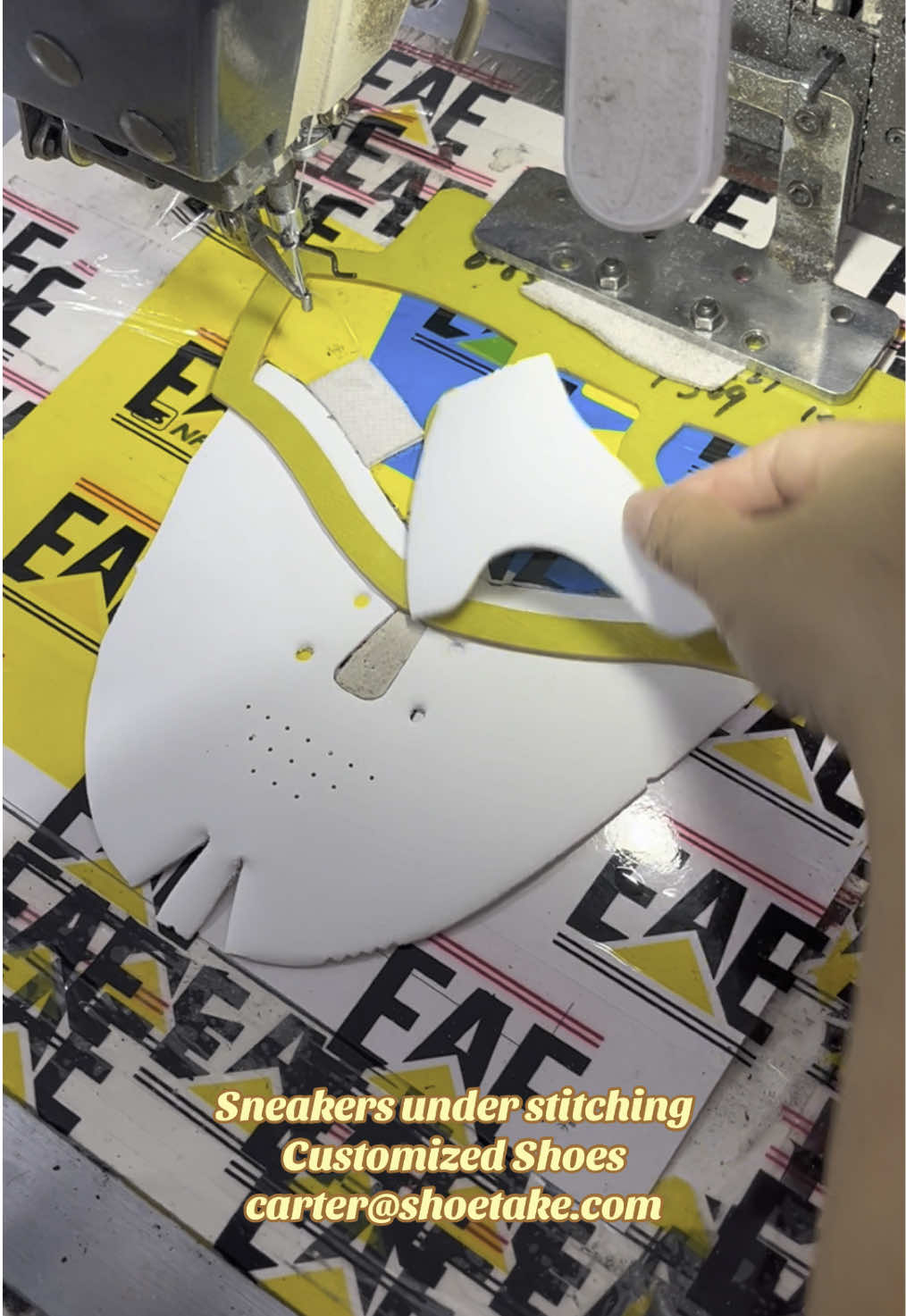 Sneakers uppers under stitching. Customized shoes collections.😊😎😍 #shoemaker #shoefactory #shoevendor #customshoes #trendingshoes #casualshoes #shoesupplier #shoesewing #sneakers #shoetake 