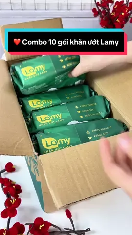 ❤️ Combo 10 gói khăn ướt Lamy 80 tờ/ bịch #cindythuytichcuc #khanuotlamy