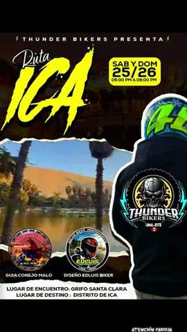 Camping ica ⛺️ ‼️ Que esperas ven y se parte de esta aventura con Thunder Bikers 🥷⚡️‼️#ica #huacachina #aquapark #moto #viajes 