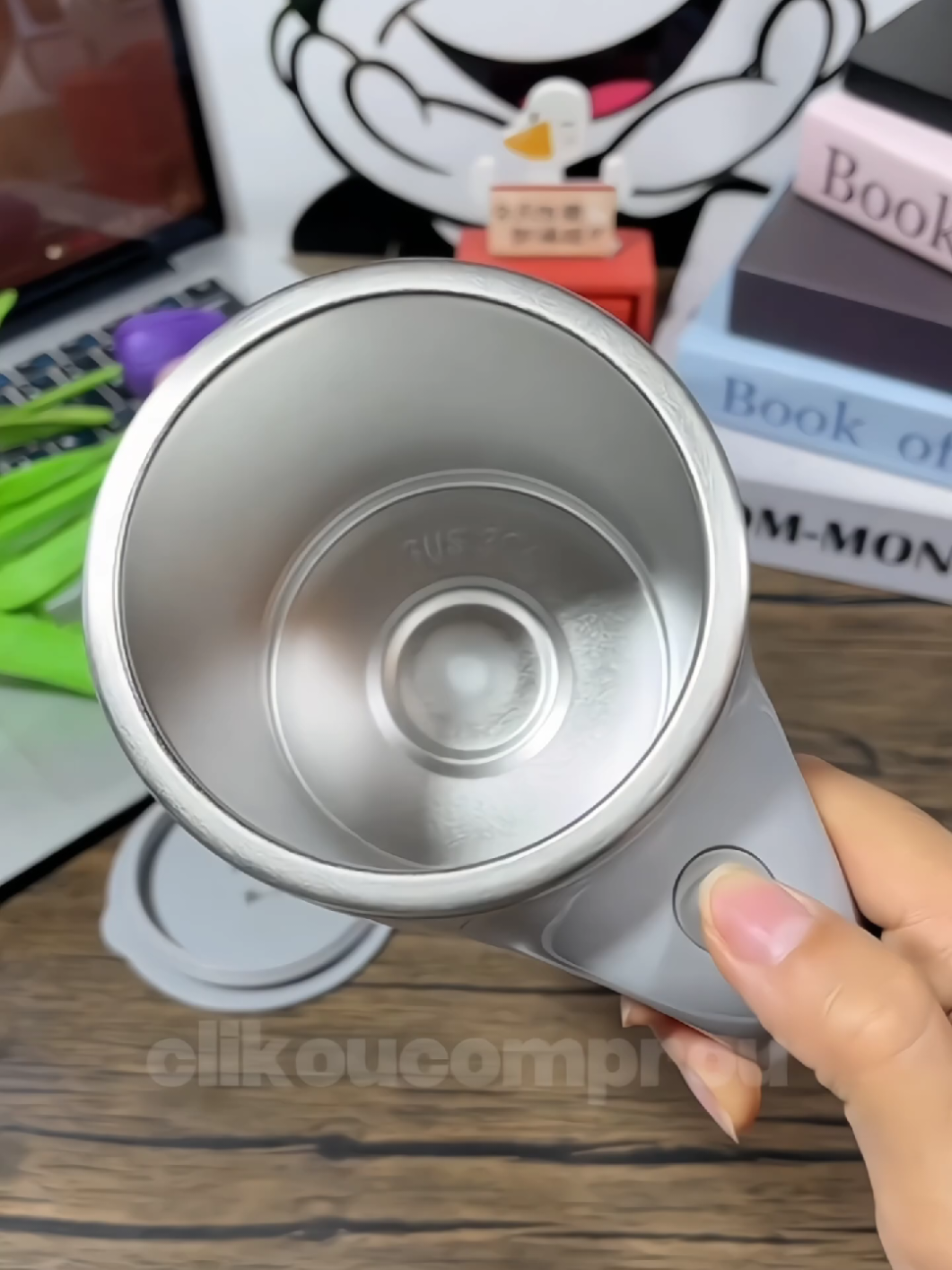 Caneca Térmica Copo Magnética Para misturar bebidas 