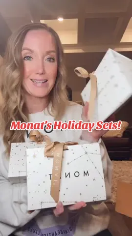 My favorite time of the year is here!!  Monat shared some of their holiday sets for the season & they are so adorable!!!  Which one is your favorite?!  #holidays #holidaytiktok #monat #holidaygifts #holidaygiftideas 
