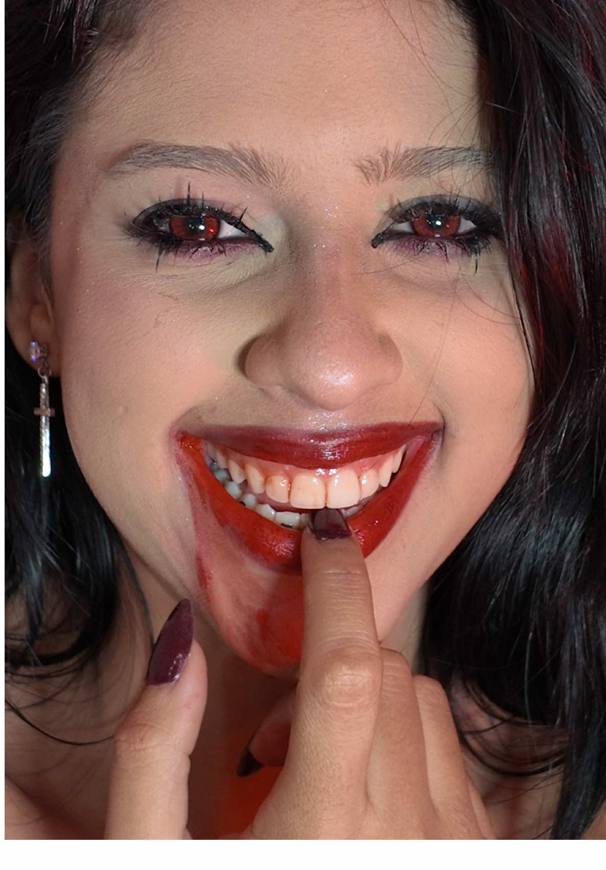 Maquillaje de vampirita sexi 💋 #maquillaje #vampira #makeup 