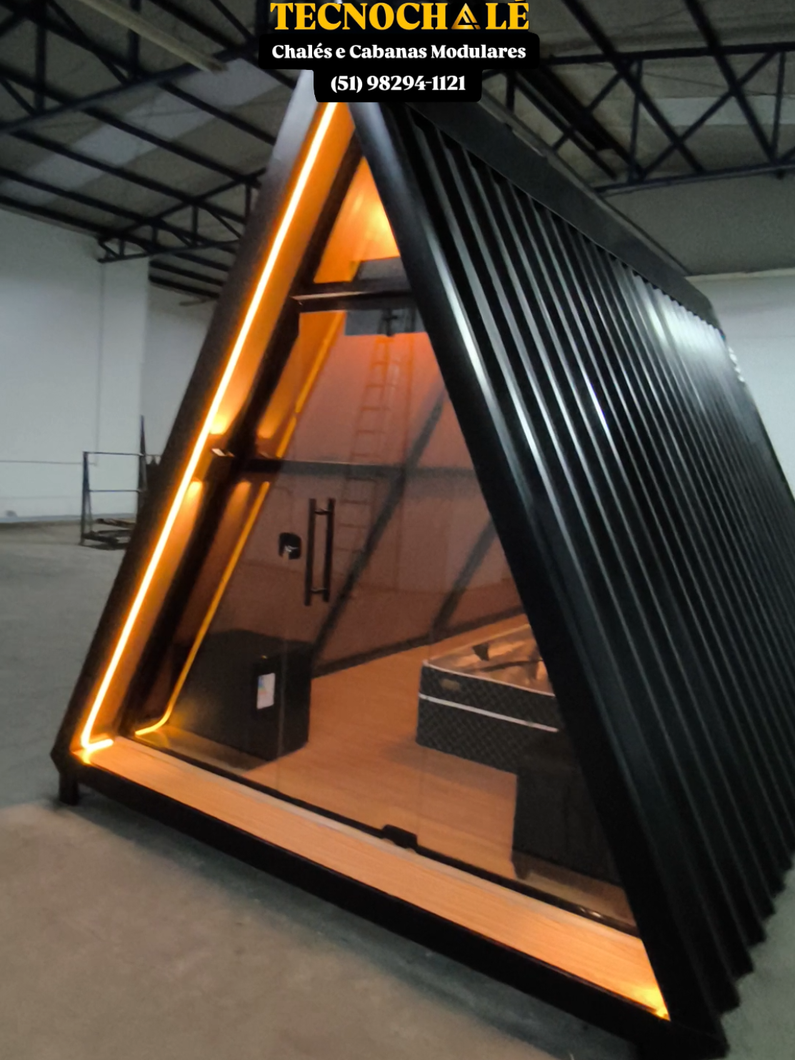 🛖Chalé Finalizado!✅ 📲Orçamentos: (51) 98294-1121 #construcao #cabana #modular #chale #chalé 