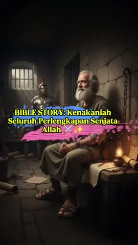 BIBLE STORY: Kenakanlah Seluruh Perlengkapan Senjata Allah ⚔️✨ #RenunganKristen #Efesus6 #fyp 